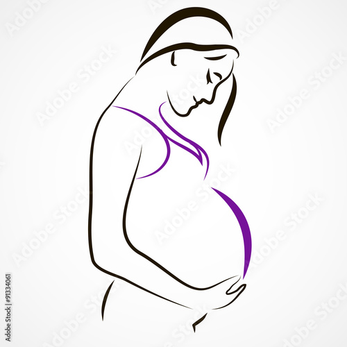 Beautiful pregnant woman