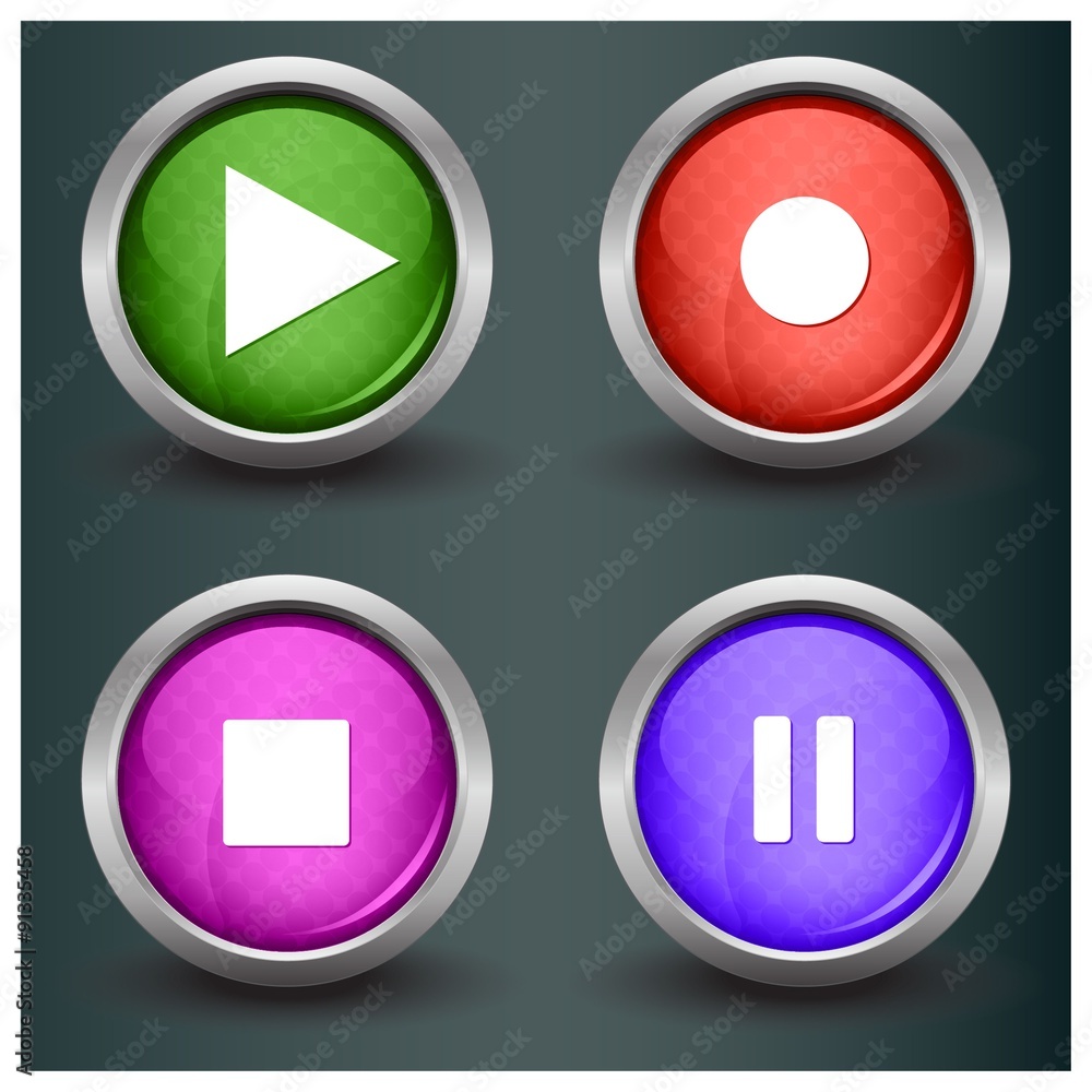 Set of isolated glossy vector web buttons. Beautiful internet buttons. Set of isolated glossy vector web buttons. Beautiful internet buttons.