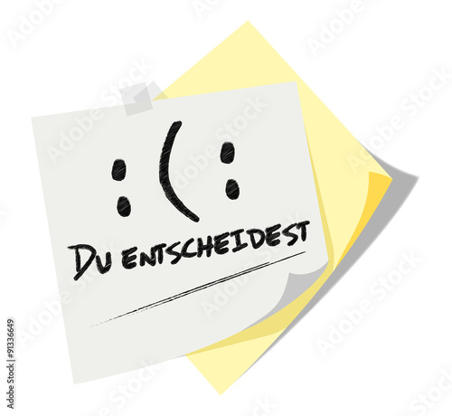 Post it | Notizzettel | Du entscheidest | Scribble