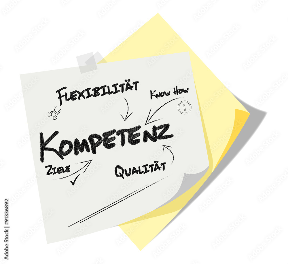 Post it | Notizzettel | Kompetenz | Scribble Post it | Notizzettel | Kompetenz | Scribble