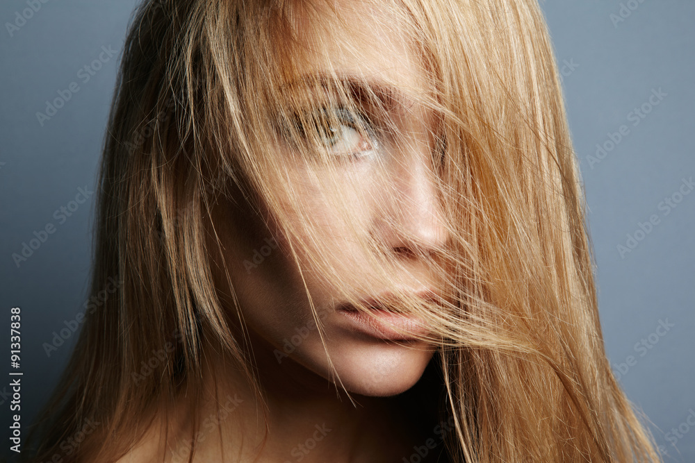 Portrait of young beautiful girl with blonde hair Portrait of young beautiful girl with blonde hair