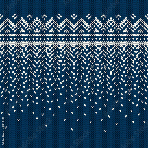 Christmas Sweater Design. Seamless Knitting Pattern