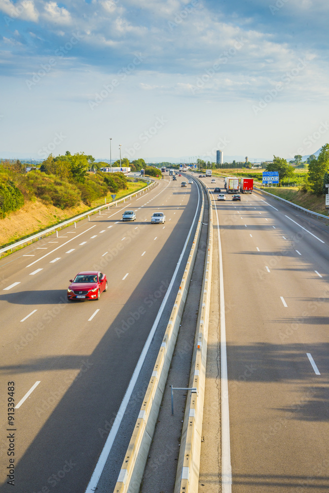 Fototapeta premium autoroute française