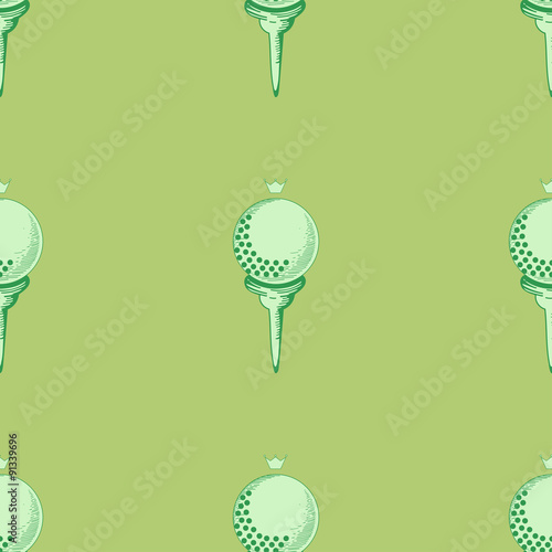 golf seamless pattern