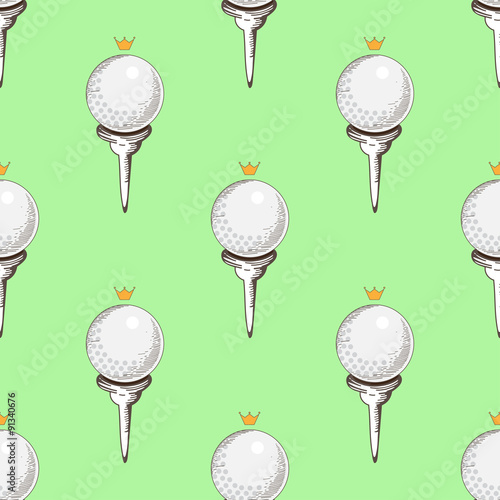 golf seamless pattern