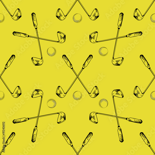 golf seamless pattern