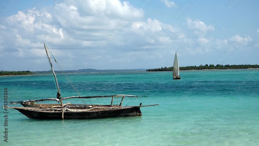 overview of the beautiful beaches of paje in zanzibar overview of the beautiful beaches of paje in zanzibar