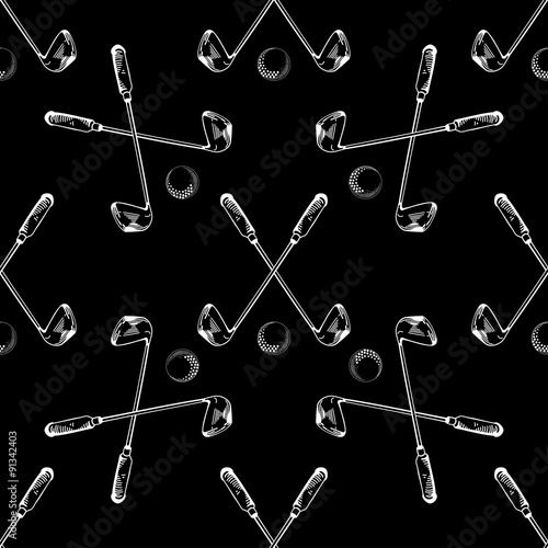 golf seamless pattern