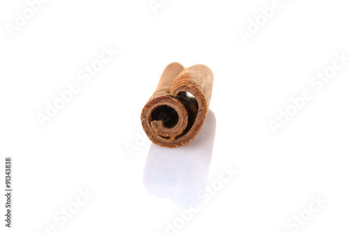 cinnamon isolated on white background