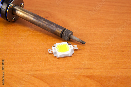 Yellow soldering iron