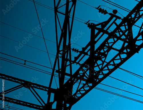 Electrical equipment vector background