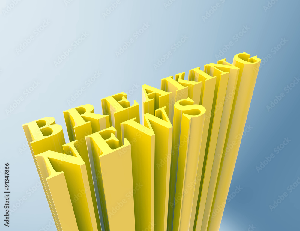 Obraz premium Breaking News