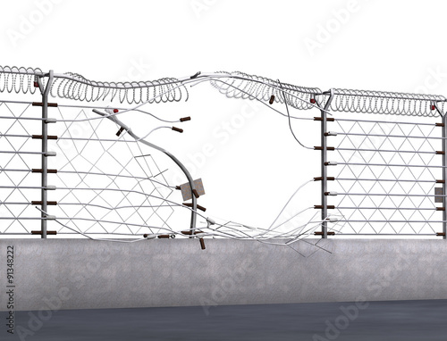 Fotografie Security Breach - Electric Fence