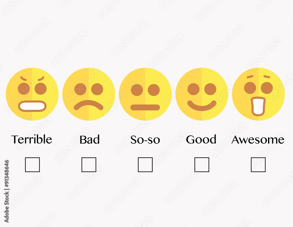 Obraz premium Levels of satisfaction