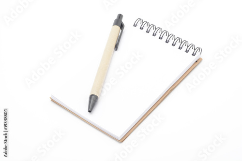 Wallpaper Mural Libreta y bolígrafo marrón Torontodigital.ca