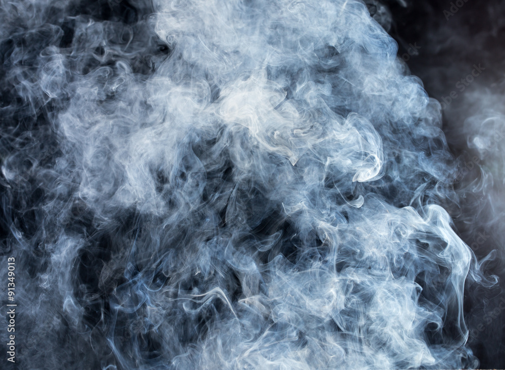smoke on black background smoke on black background