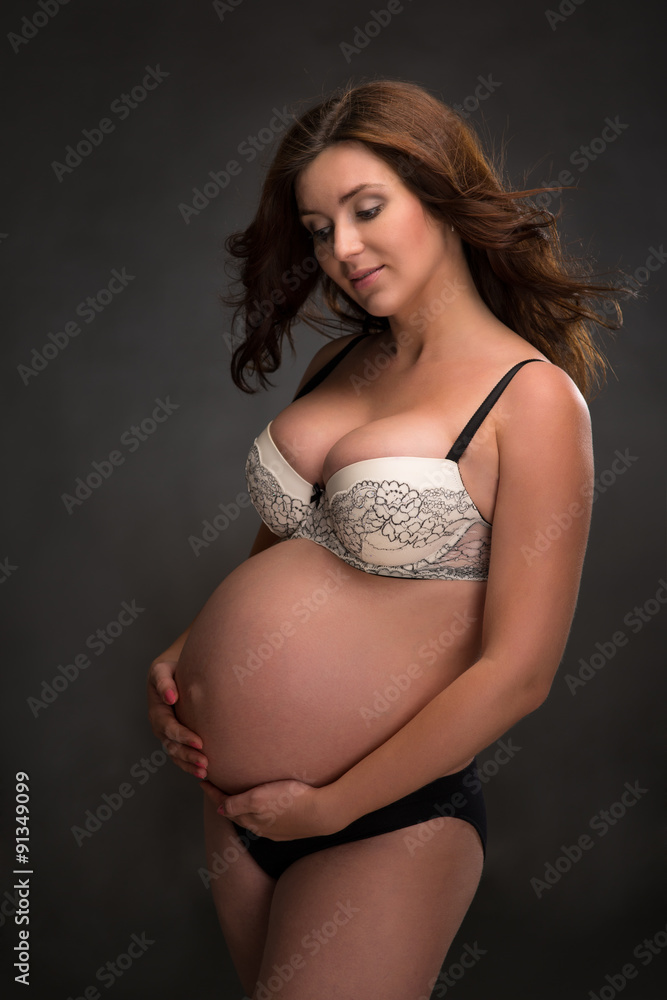 pregnant women underwear Stock Photo