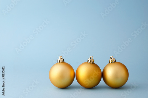 Golden Christmas Balls