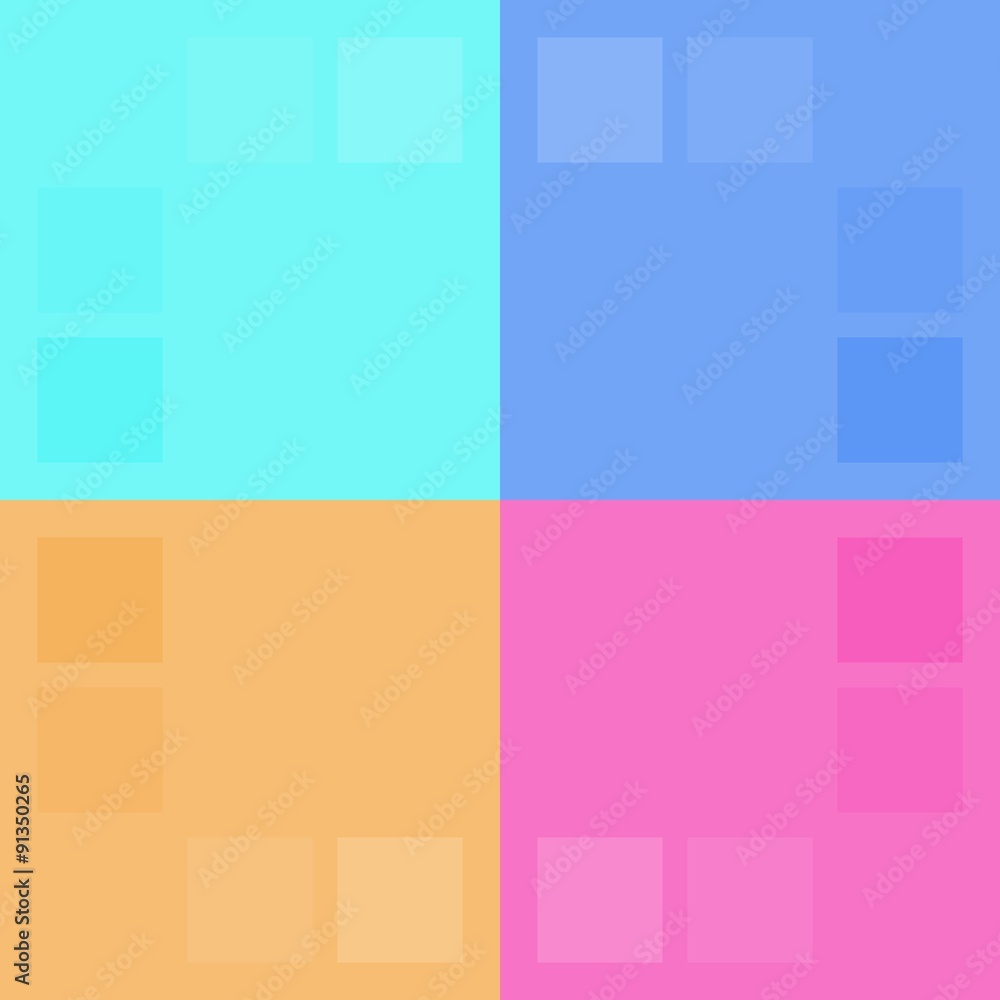 Obraz premium Four color cube background