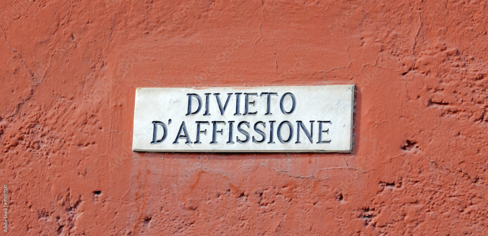 prohibition of posting