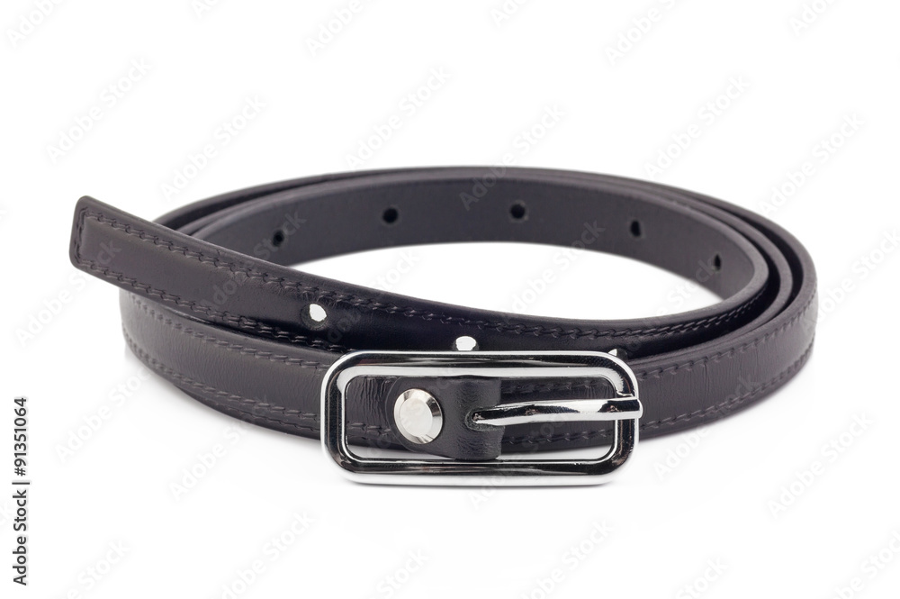 Black woman belt isolated on white background Black woman belt isolated on white background