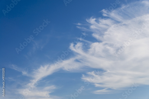 beautiful blue sky and cloud pattern in nature