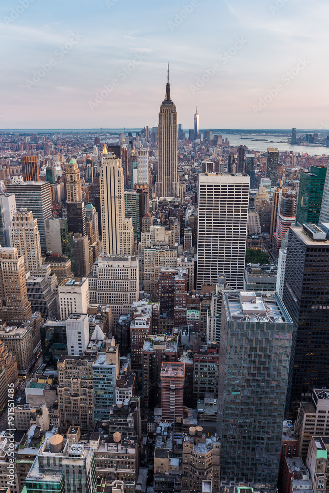 New York City midtown skyline.