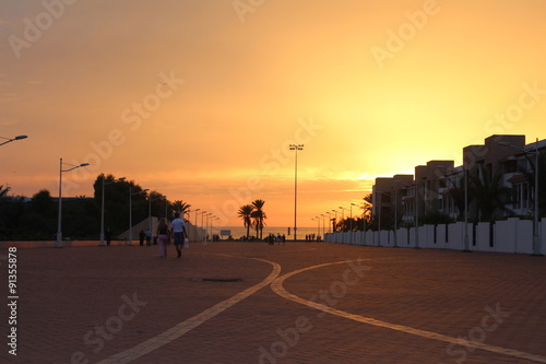 Sunset in Agadir, Morocco. 