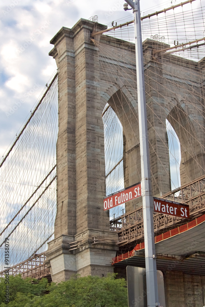 Fototapeta premium Brooklyn Bridge Tower