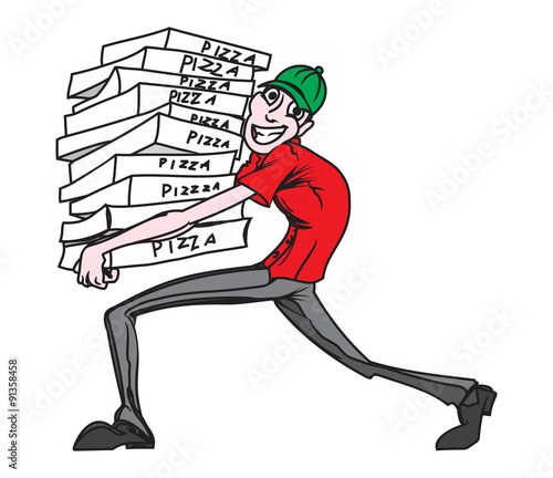 Pizza delivery man