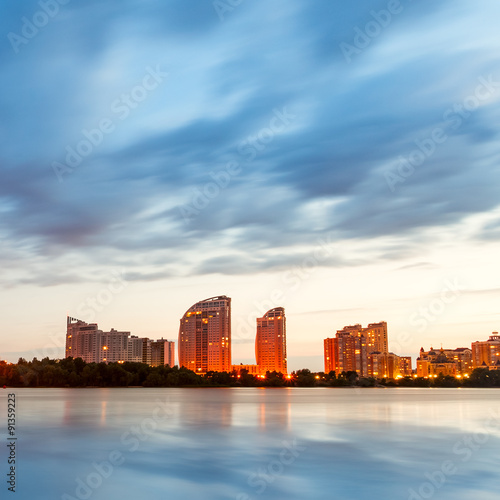 Kiev city skyline by night © beerlogoff