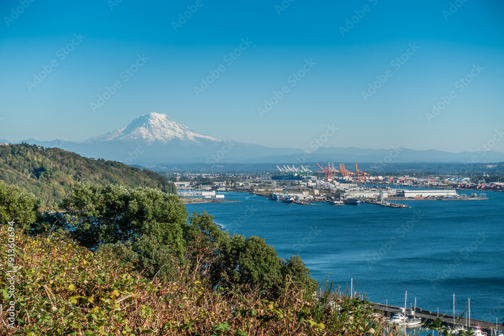 Mount Rainier And Port 3