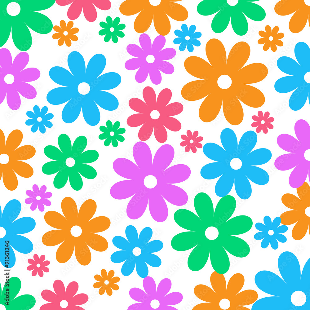 Seamless flower pattern background Seamless flower pattern background