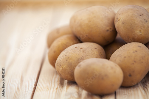 Raw potatoes