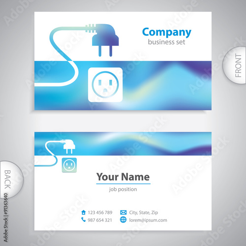 business card - repairman electrical appliances - consumer electronics