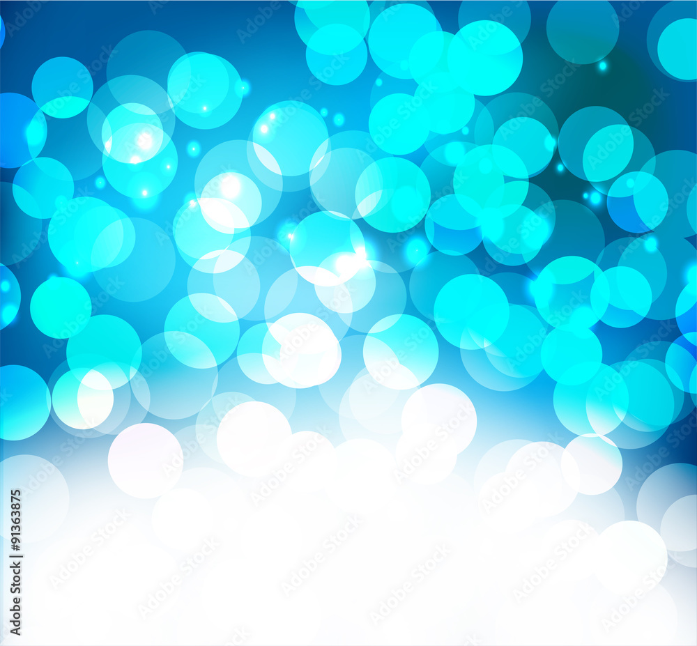 Merry Christmas Landscape. Vector Happy New Year Merry Christmas Landscape. Vector Happy New Year