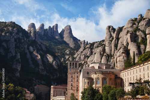 a monastery in the mountains