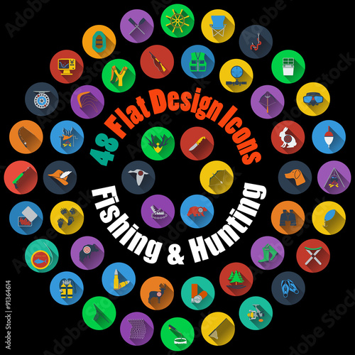 Hunting and Fishing Icons