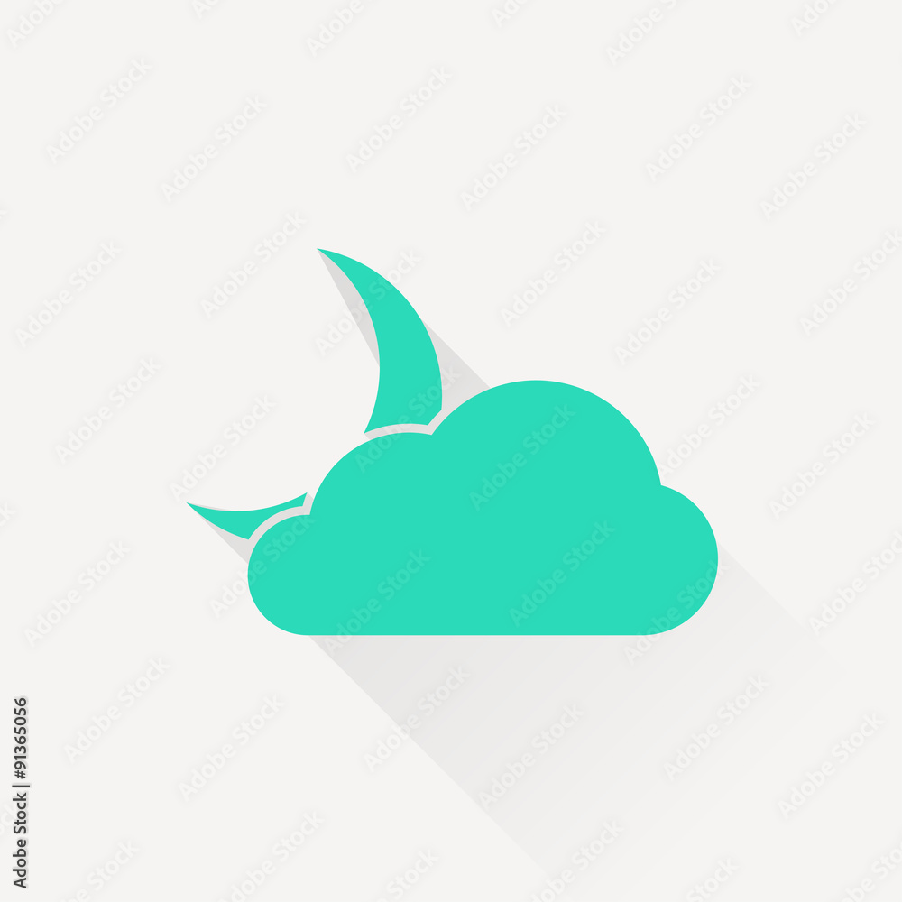 icon of cloudy night icon of cloudy night
