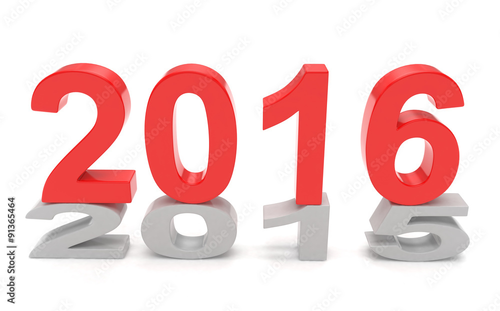 2015-2016 change new year 2016 isolated 2015-2016 change new year 2016 isolated