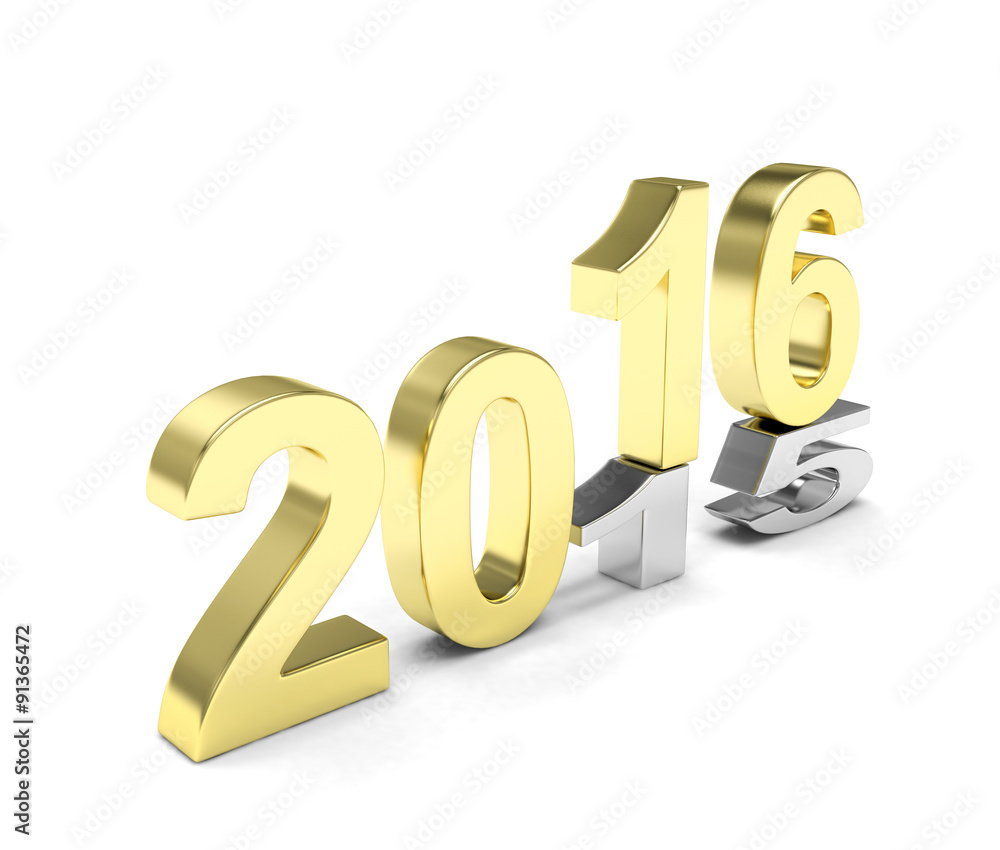 2015-2016 change new year 2016 isolated 2015-2016 change new year 2016 isolated