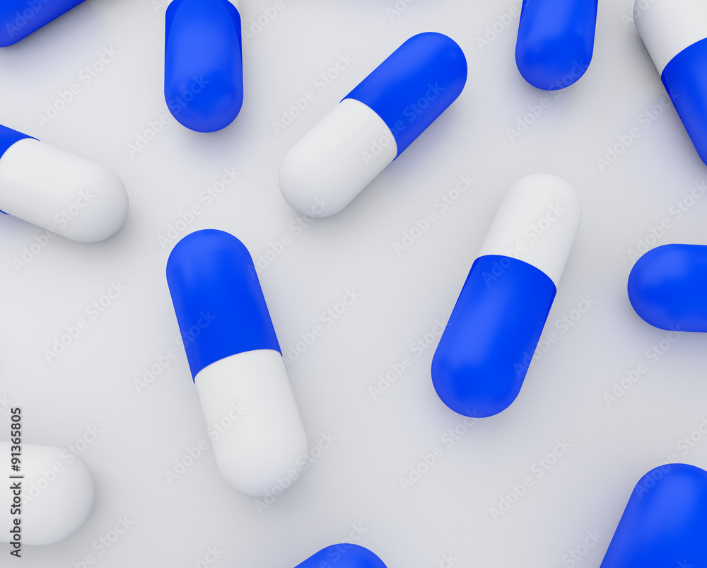 3D illustration of medicine pills (capsules) 3D illustration of medicine pills (capsules)