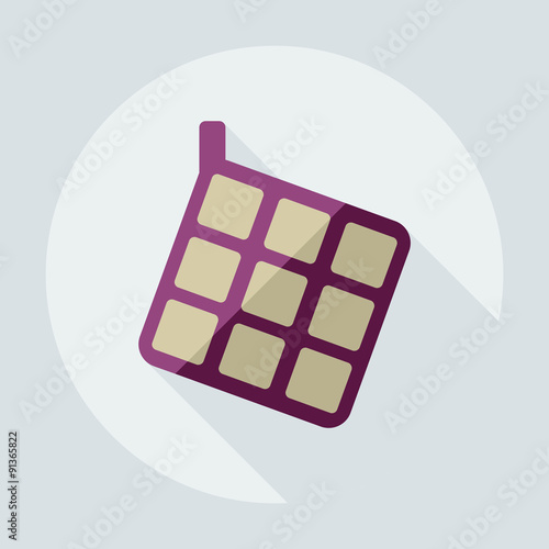 Flat modern design with shadow icons potholder