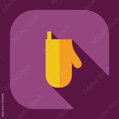 Flat modern design with shadow icons potholder