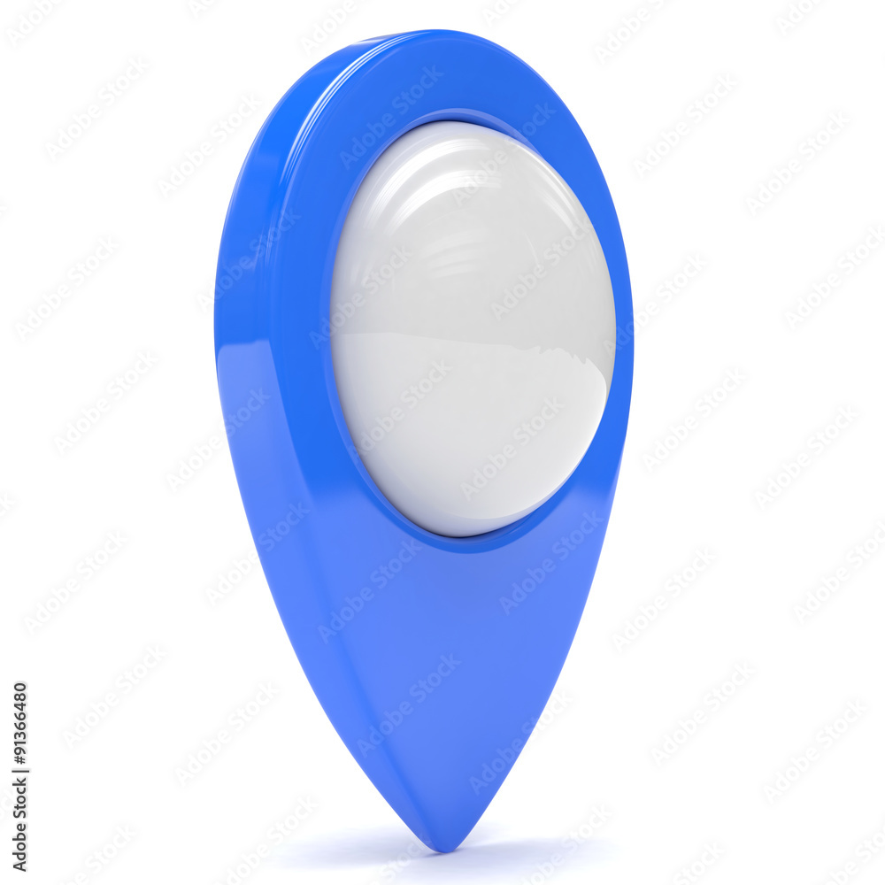 blue map pointer isolated blue map pointer isolated