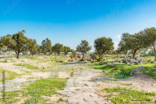 The hippodrome of Umm Qais in the ancient city of Decapolis, northern Jordan.