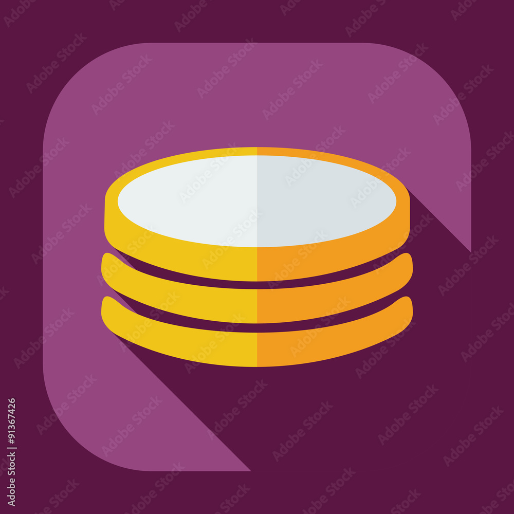 Flat concept, set modern design with shadow marketing sales Flat concept, set modern design with shadow marketing sales