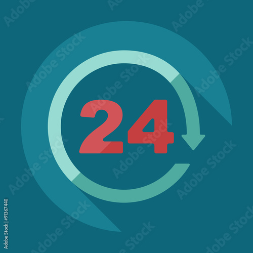 Flat concept, set modern design with shadow marketing sales