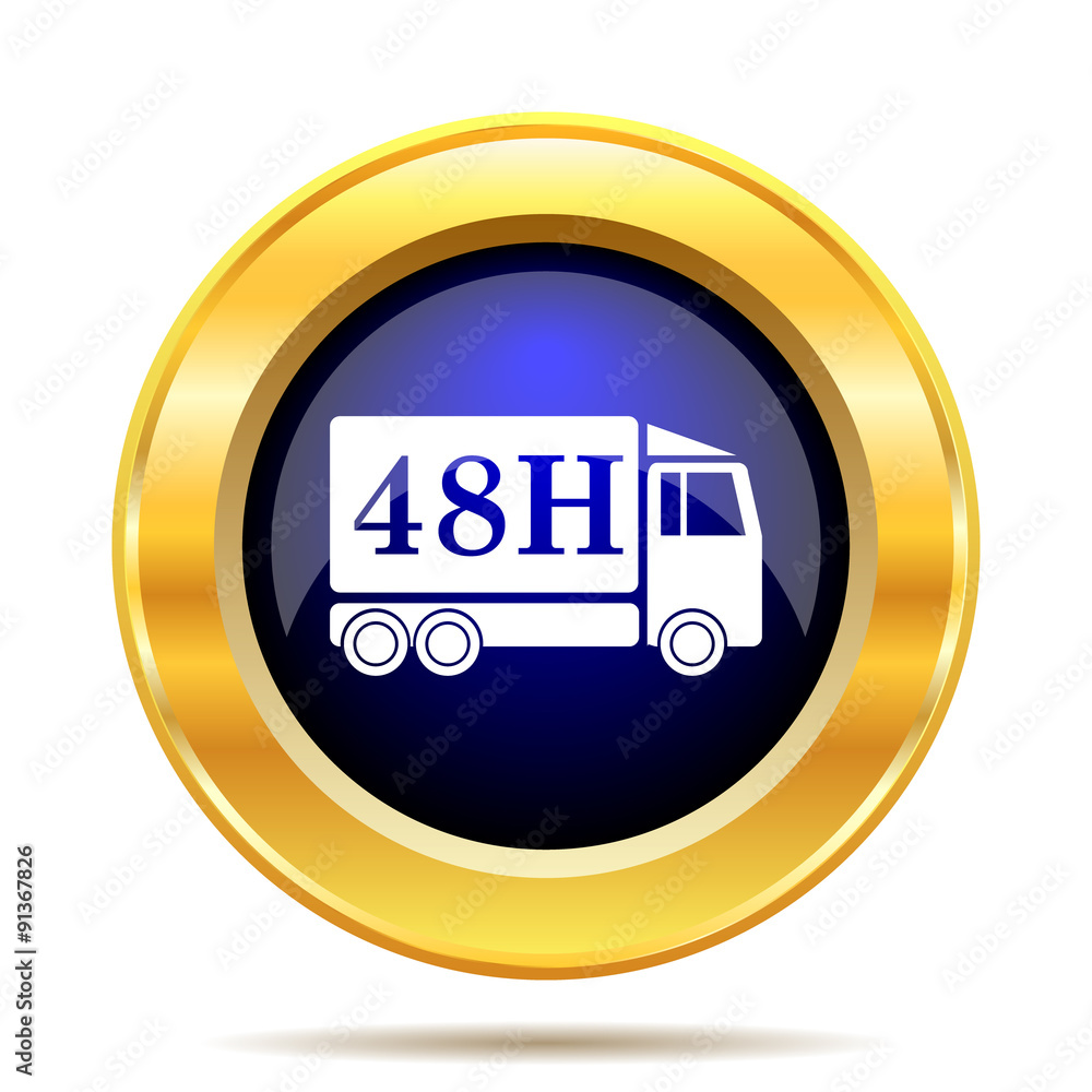 48H delivery truck icon 48H delivery truck icon