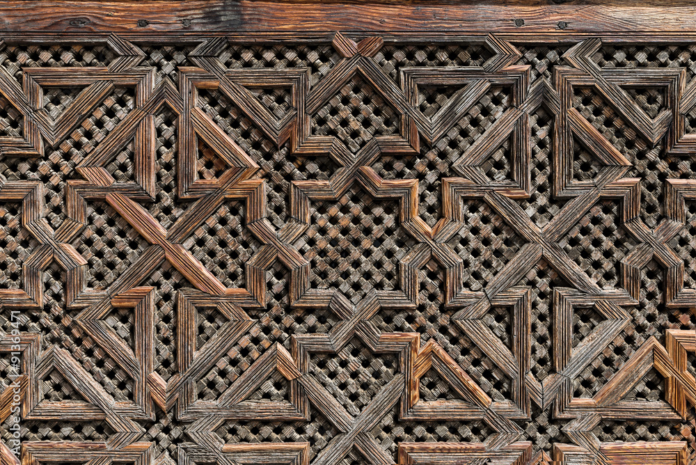 The craft wooden of wall of Bau Inania Merdasa The craft wooden of wall of Bau Inania Merdasa